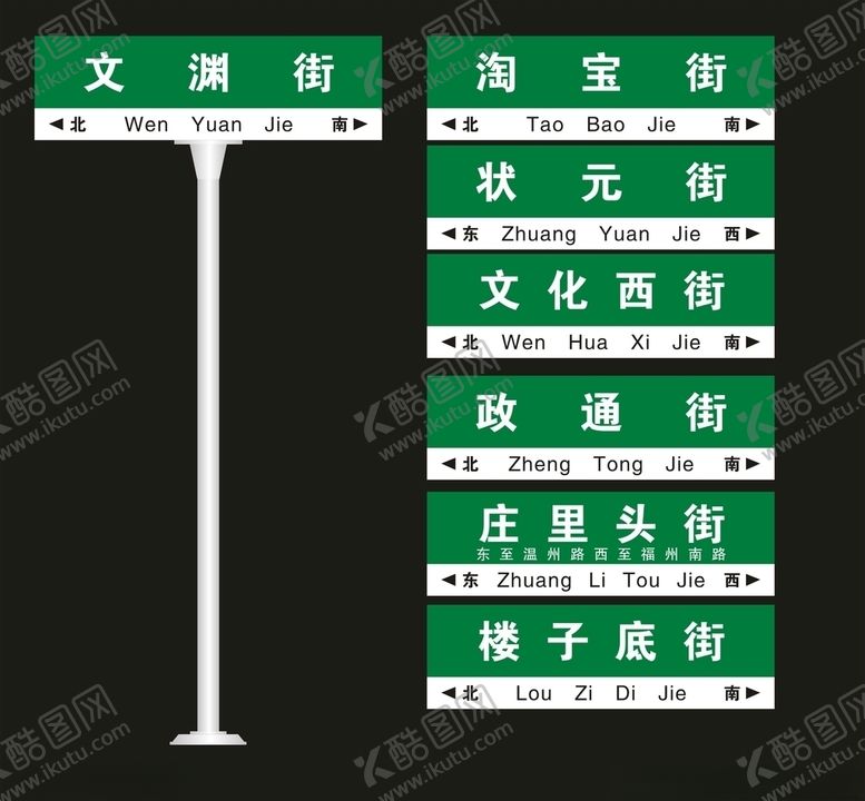 编号：45554805180403011758【酷图网】源文件下载-路名牌