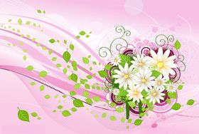 鲜花花纹背景花纹