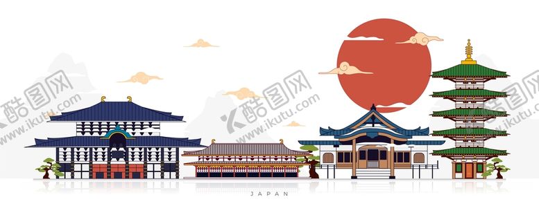 编号：91032409201653124098【酷图网】源文件下载-日式风建筑素材