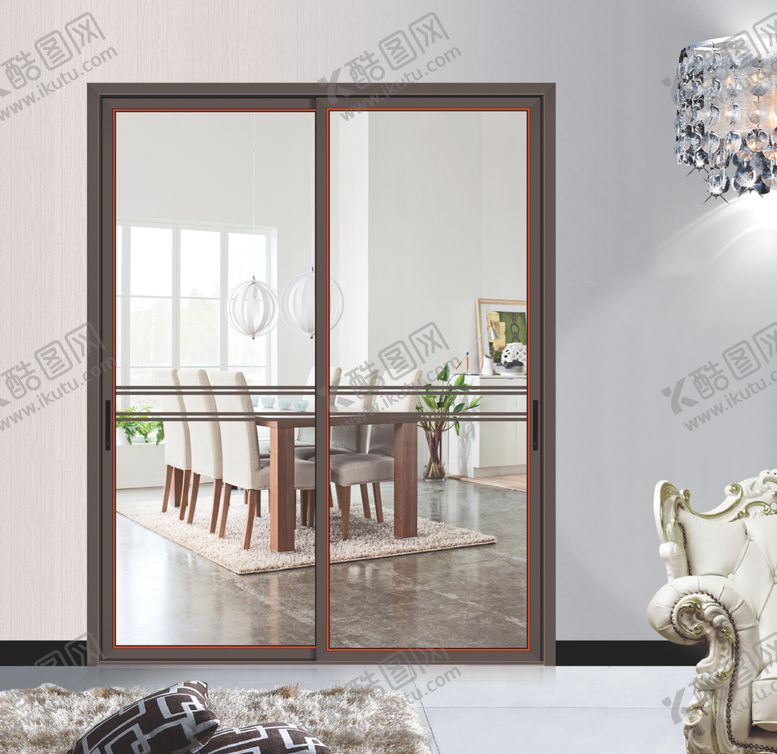 编号：24376307011820086623【酷图网】源文件下载-铝合金推拉门效果背景