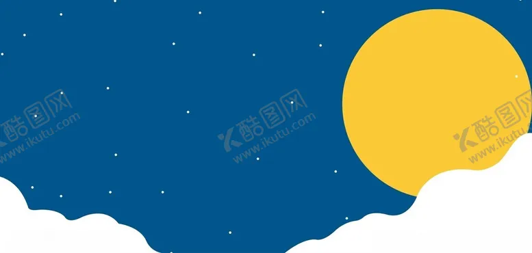 编号：77155002192104097572【酷图网】源文件下载-蓝色中秋节背景