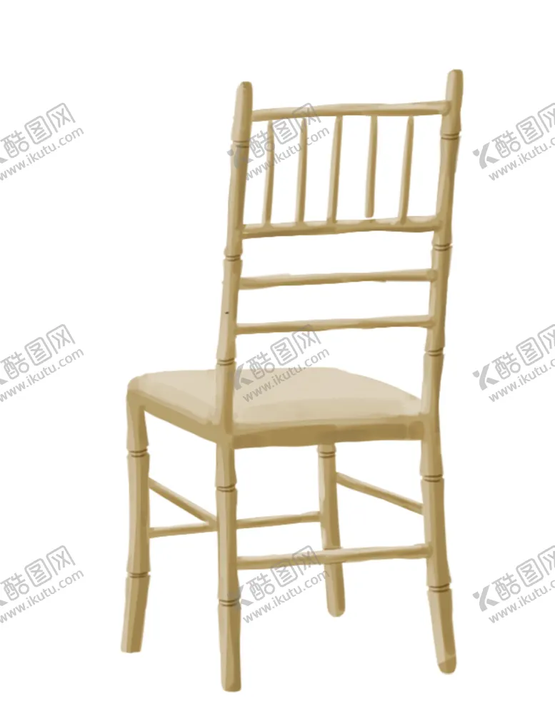 编号：34245404151410396546【酷图网】源文件下载-金色竹节椅