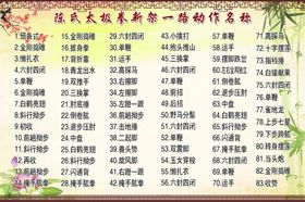 太极拳新架一路动作