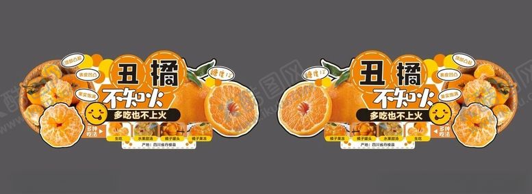 编号：92379902111000187592【酷图网】源文件下载-丑橘促销双面异形KT