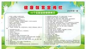 健康教育宣传栏
