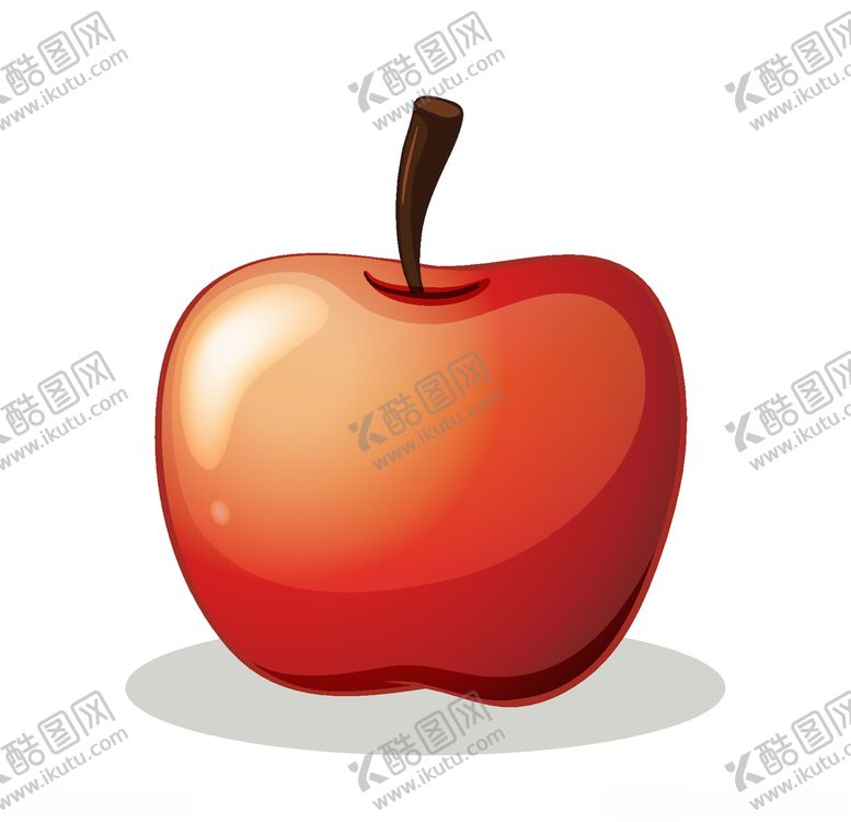 编号：72215309182215532367【酷图网】源文件下载-矢量卡通苹果