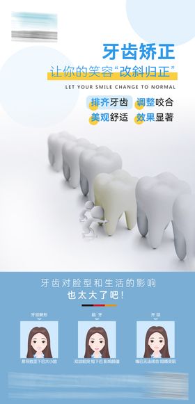 口腔矫正海报