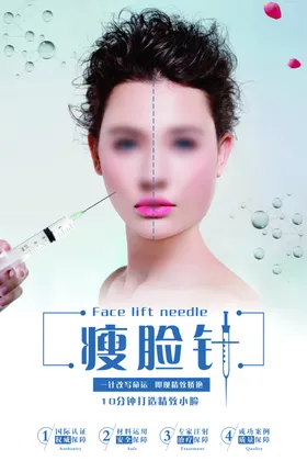 瘦脸针海报