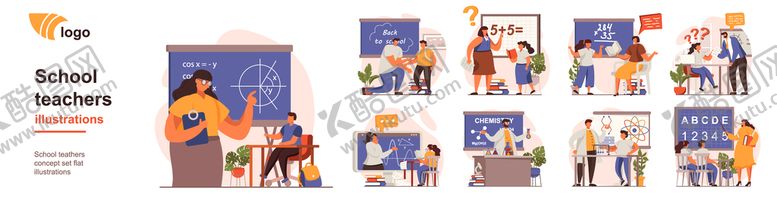 编号：76431010071721303562【酷图网】源文件下载-科技扁平插画 