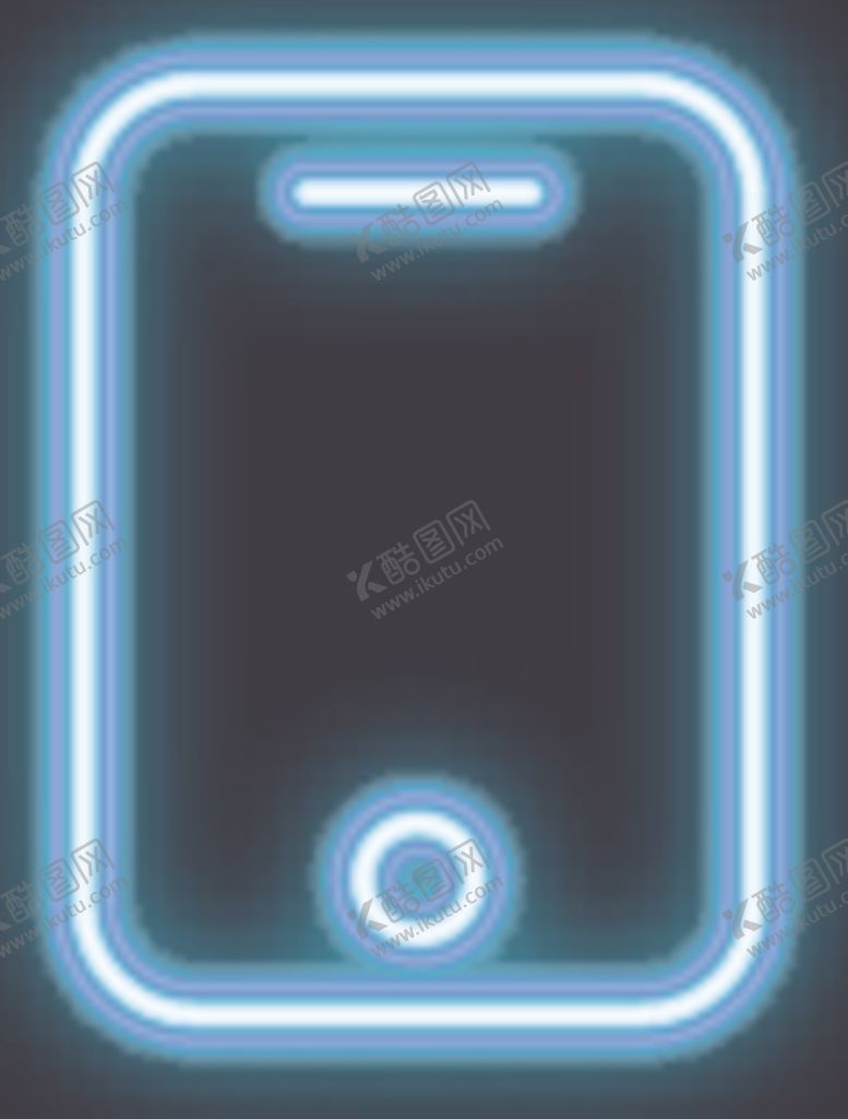 编号：17601206170350025154【酷图网】源文件下载-霓虹灯手机