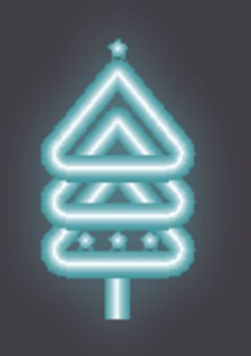 霓虹灯圣诞树