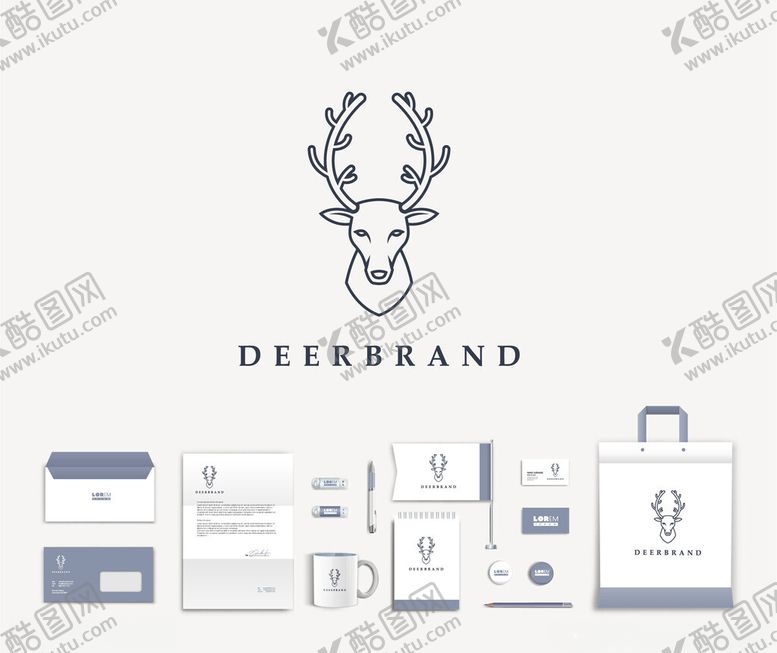 编号：87081711251348086714【酷图网】源文件下载-鹿品牌企业形象设计展示