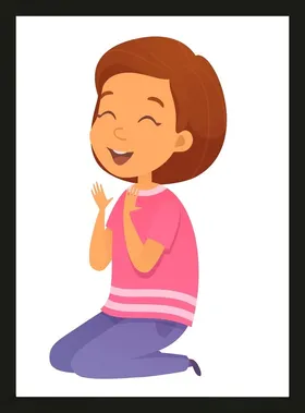 手绘卡通女孩动画动画
