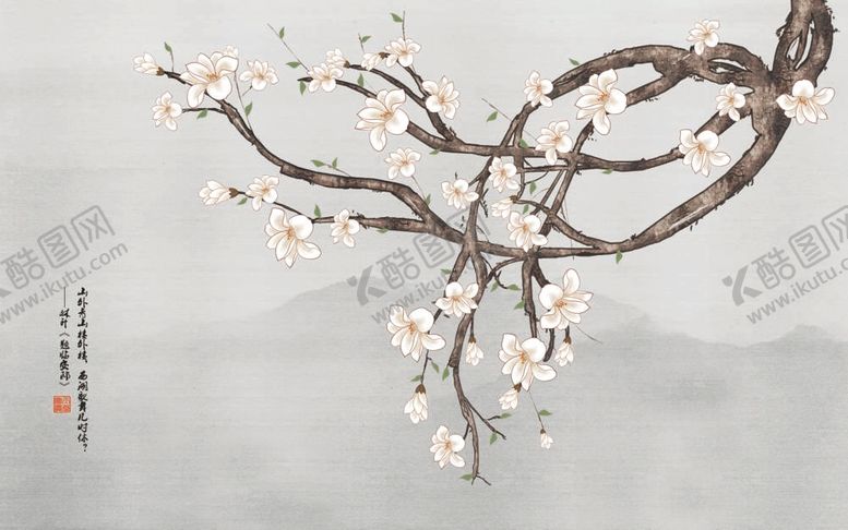 编号：79124809131900002170【酷图网】源文件下载-新国潮工笔画 新中式国画