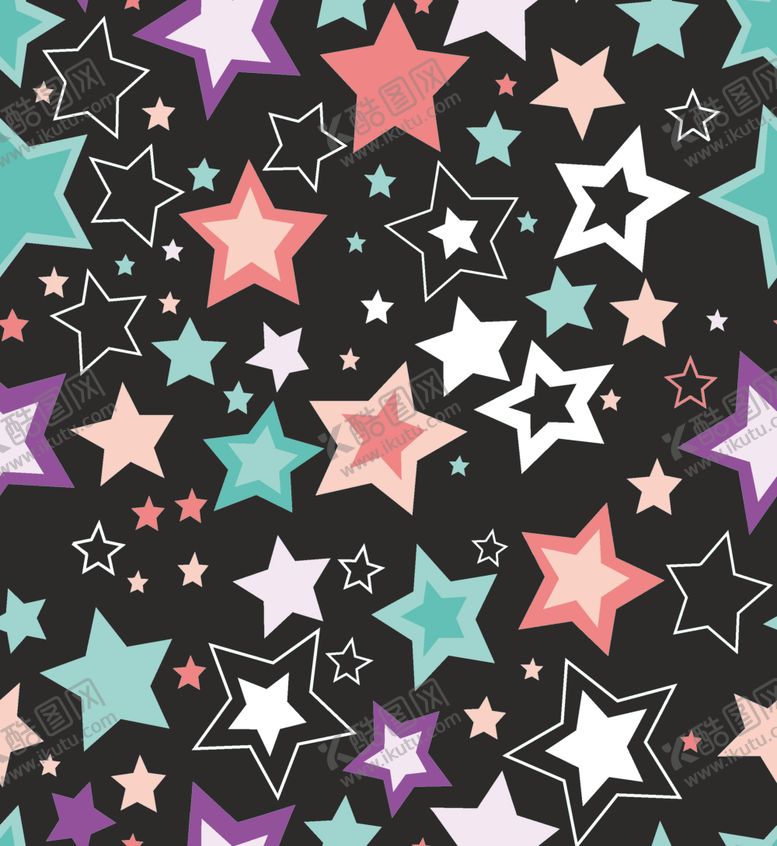 编号：30494310090450588708【酷图网】源文件下载-手绘卡通星星