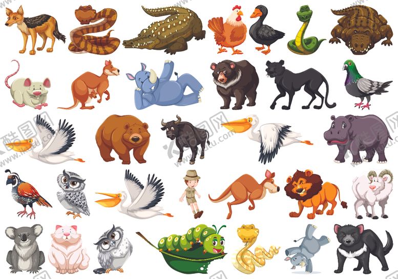 编号：54991009272041224670【酷图网】源文件下载-矢量动物素材