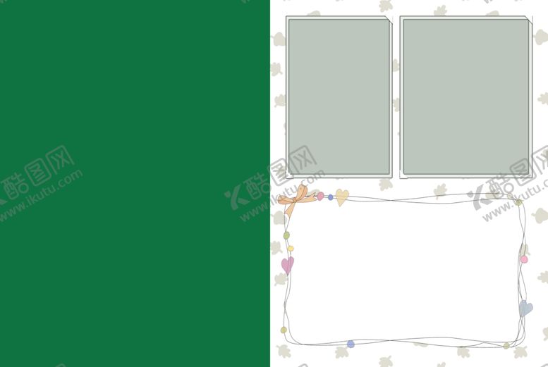 编号：13787407010320503090【酷图网】源文件下载-相册边框设计模板