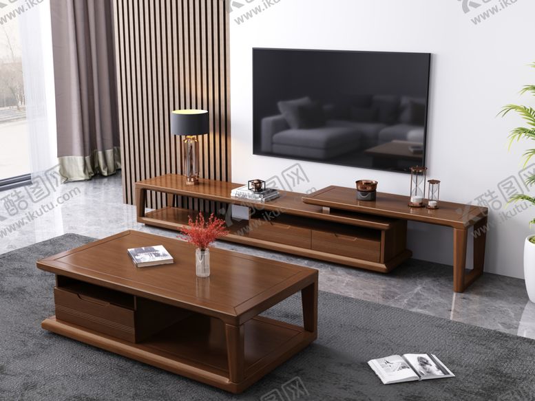 编号：50279609260202046957【酷图网】源文件下载-实木电视柜