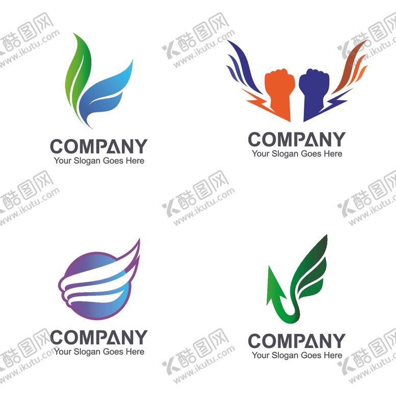 编号：88325207040840319011【酷图网】源文件下载-翅膀logo