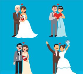 幸福婚礼新人