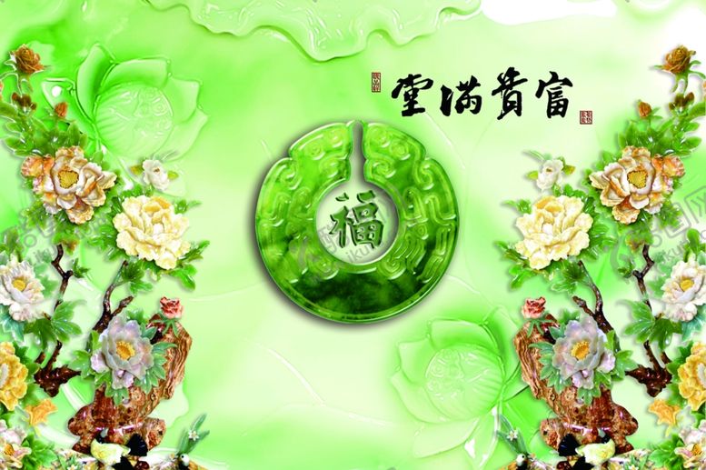 编号：46633906250521189962【酷图网】源文件下载-花卉背景墙