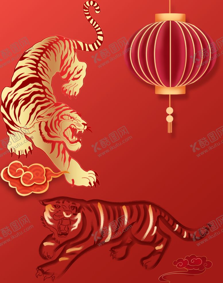 编号：11524501141204421226【酷图网】源文件下载-鎏金虎