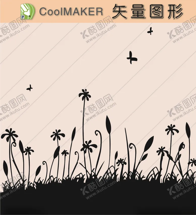 编号：61505607051154138701【酷图网】源文件下载-线稿剪影壁纸简洁手绘
