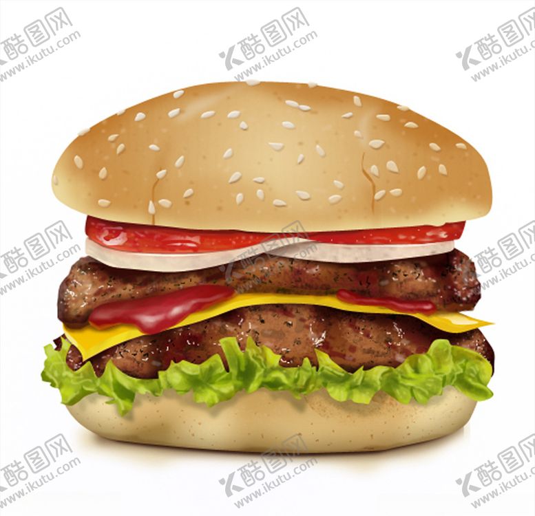 编号：86698210071900284500【酷图网】源文件下载-矢量汉堡