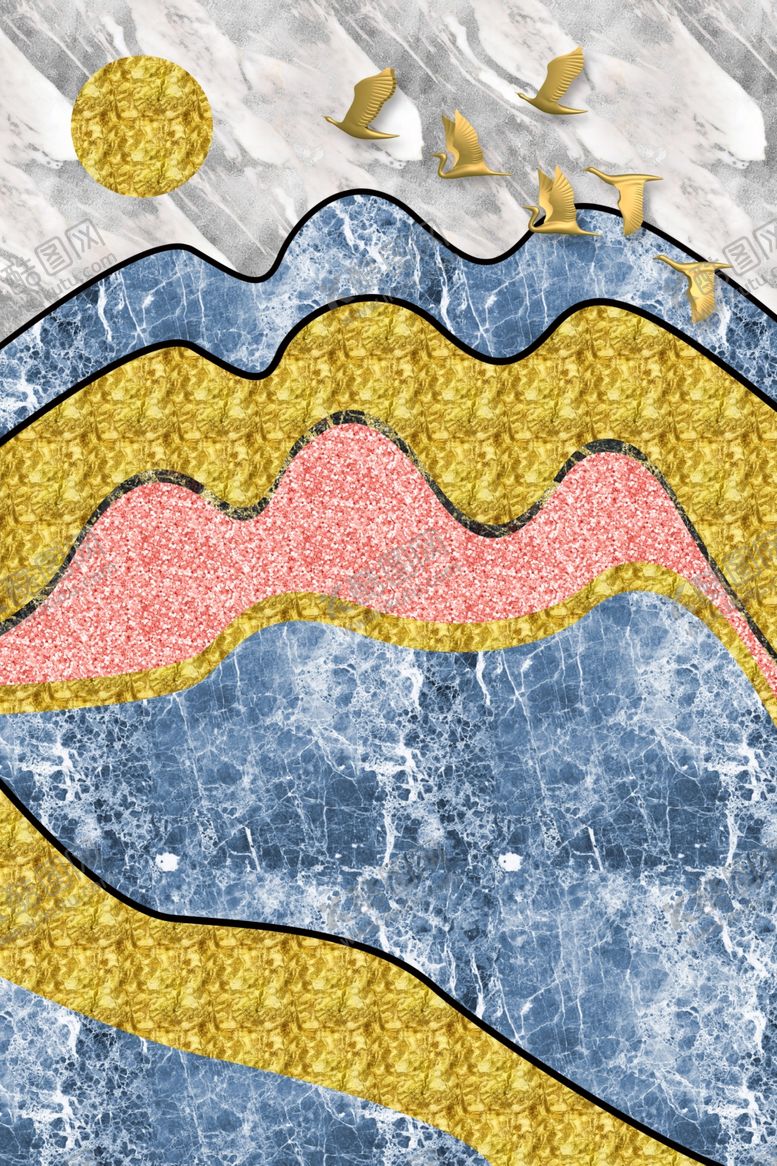编号：63946910150834509649【酷图网】源文件下载-抽象装饰画