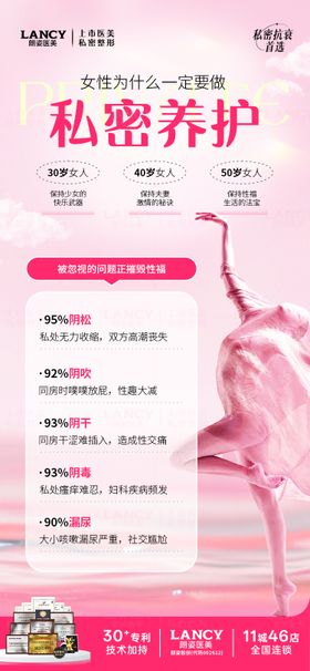 私密医美项目卡项活动海报