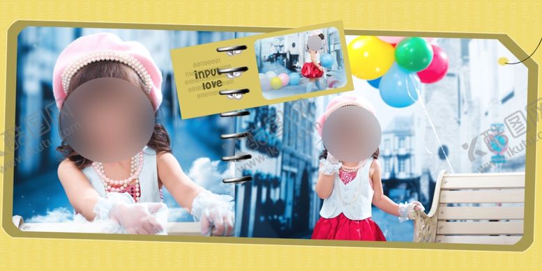 编号：77690010290255459782【酷图网】源文件下载-儿童相册模板