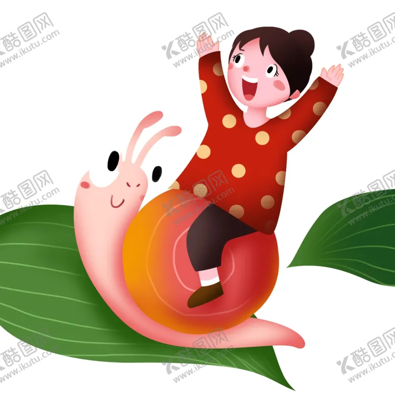 编号：75418606161753287590【酷图网】源文件下载-蜗牛女孩插画