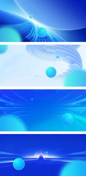 梦幻蓝色科技背景画面
