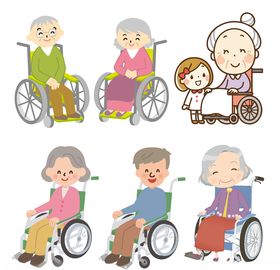 轮椅老人