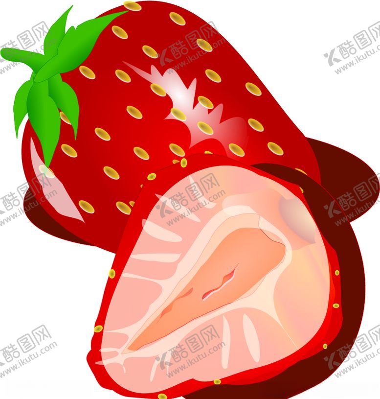 编号：72837407130055245746【酷图网】源文件下载-矢量草莓