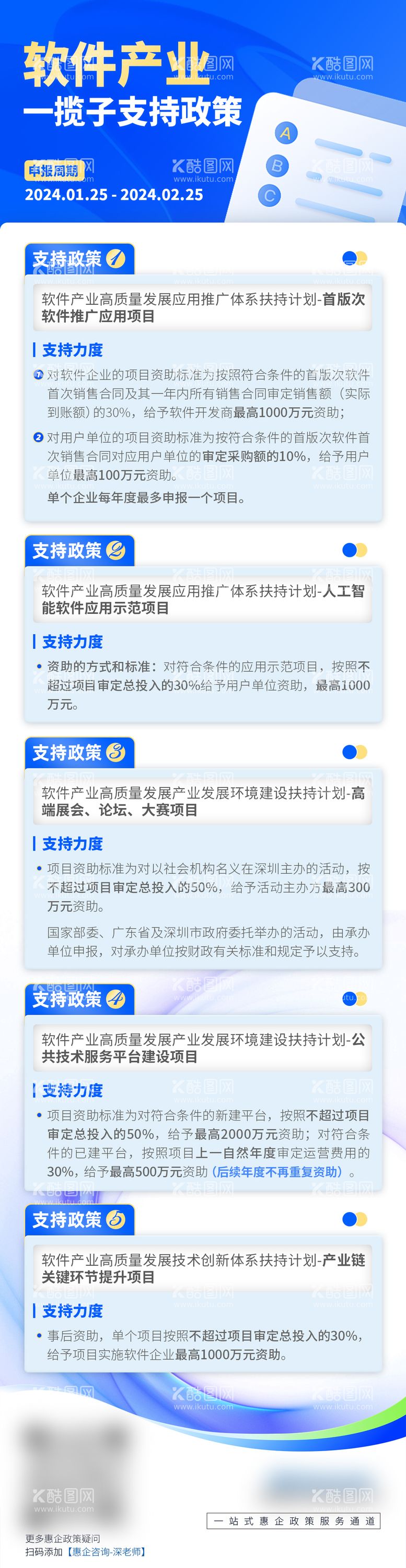 编号：36542211290131376793【酷图网】源文件下载-软件产业支撑政策海报