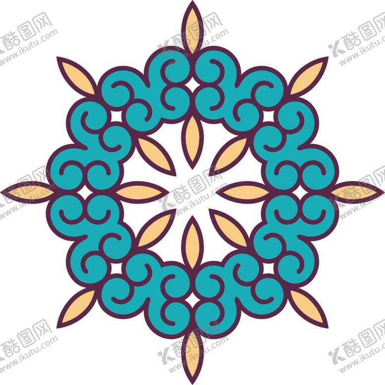 编号：32037401131511537957【酷图网】源文件下载-华丽花纹背景 