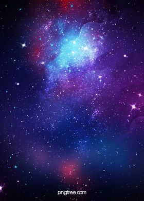 写实风创意手绘星空背景
