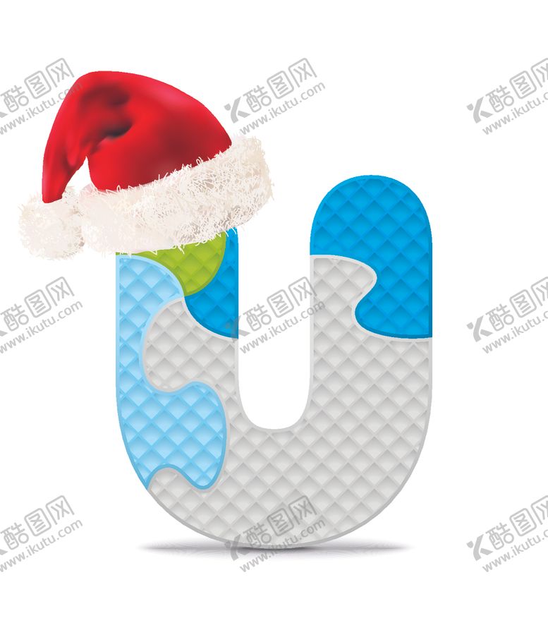 编号：76362309301934563554【酷图网】源文件下载-时尚卡通英文字母U字设计艺术字