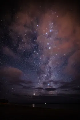 星空夜晚地球炫彩漩涡