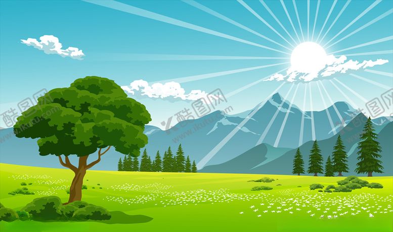 编号：16163409181522168291【酷图网】源文件下载-风景插画