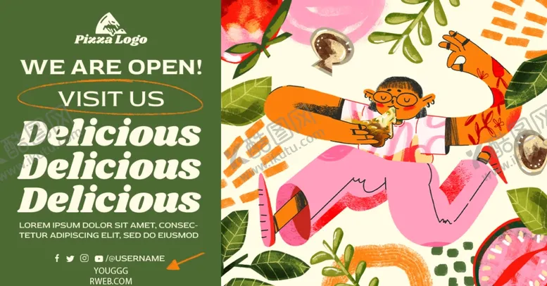 编号：25390904201456057783【酷图网】源文件下载-美味佳肴开业宣传海报