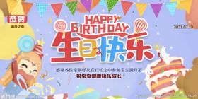 编号：76014209250200092156【酷图网】源文件下载-生日快乐展板设计