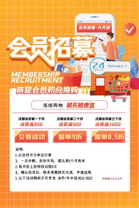 会员招募海报