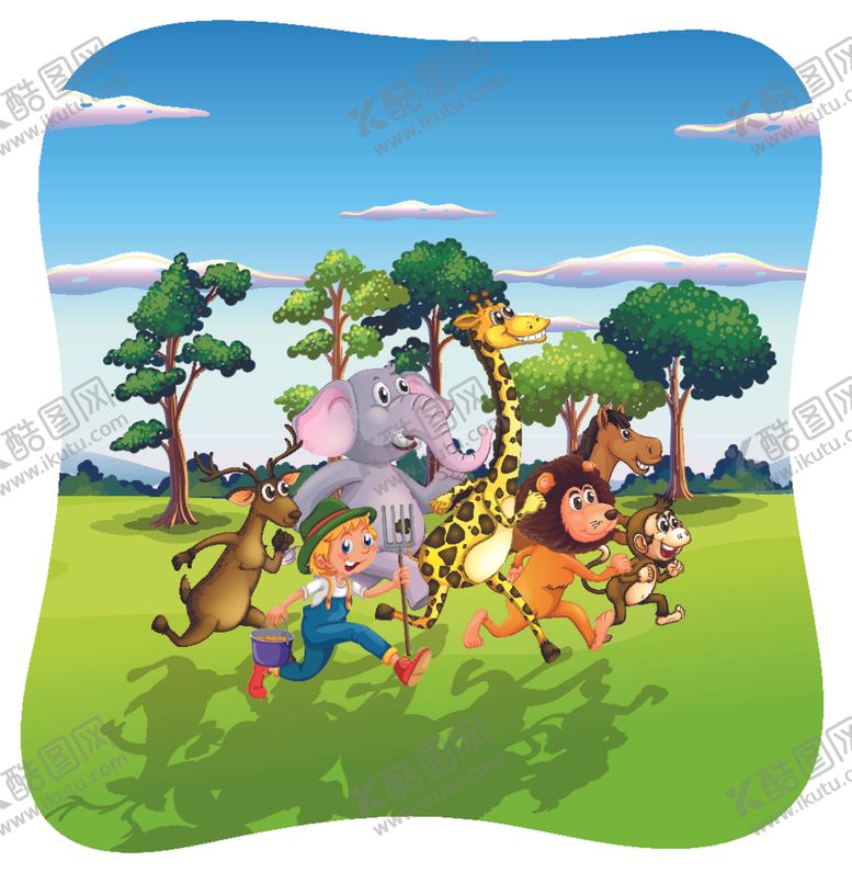 编号：41154109242248108655【酷图网】源文件下载-矢量动物素材