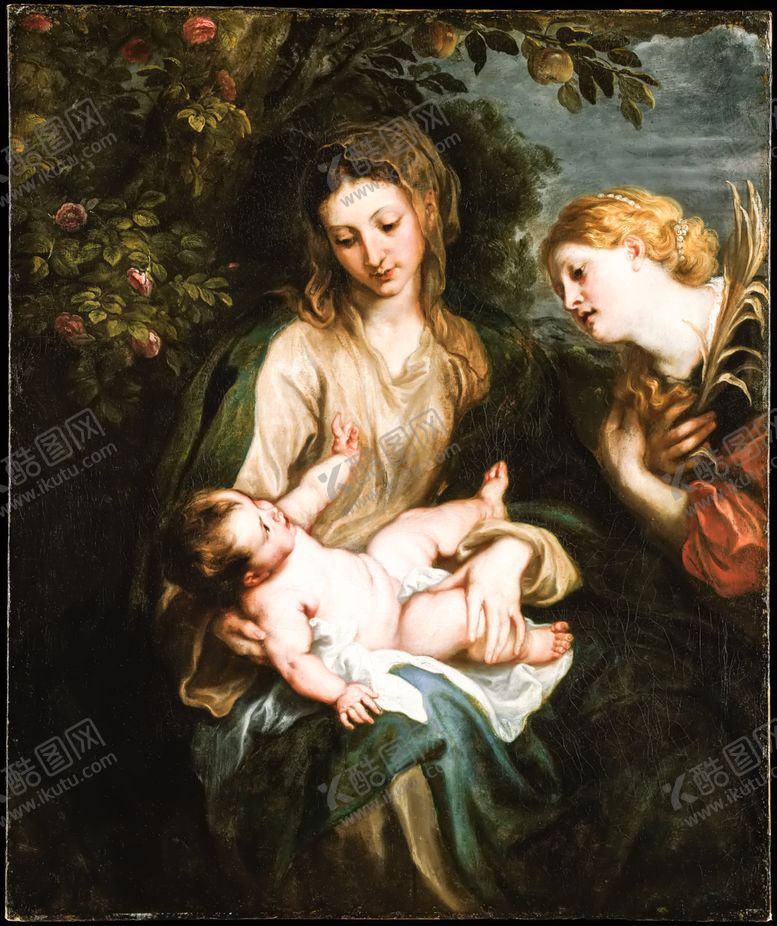 编号：33431709181110521607【酷图网】源文件下载-爱之园母子图