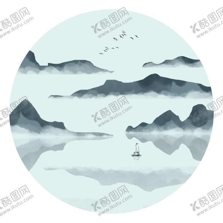 编号：40937906190735314650【酷图网】源文件下载-水墨山水
