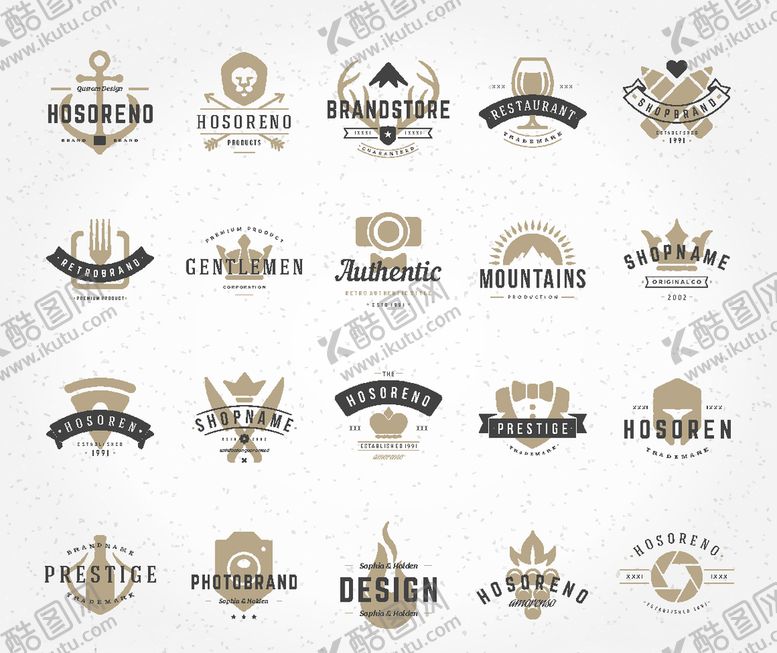 编号：34525709270117424465【酷图网】源文件下载-欧美复古图章