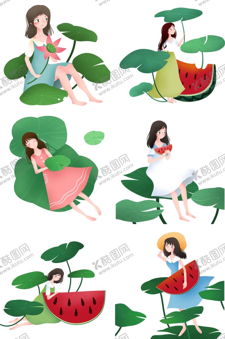 编号：36582205092050357248【酷图网】源文件下载-西瓜女孩