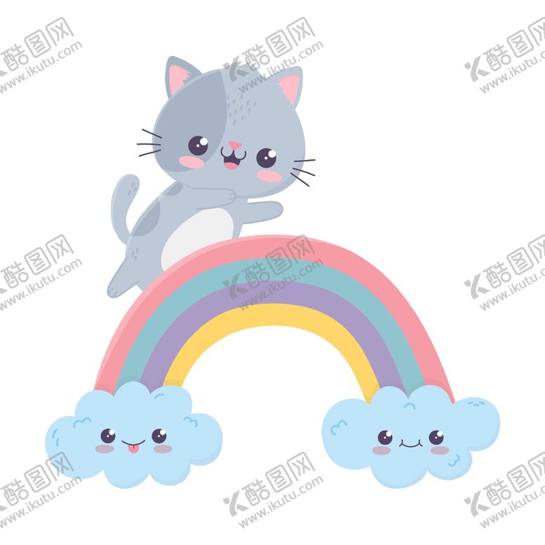 编号：21096610020342286689【酷图网】源文件下载-手绘卡通猫